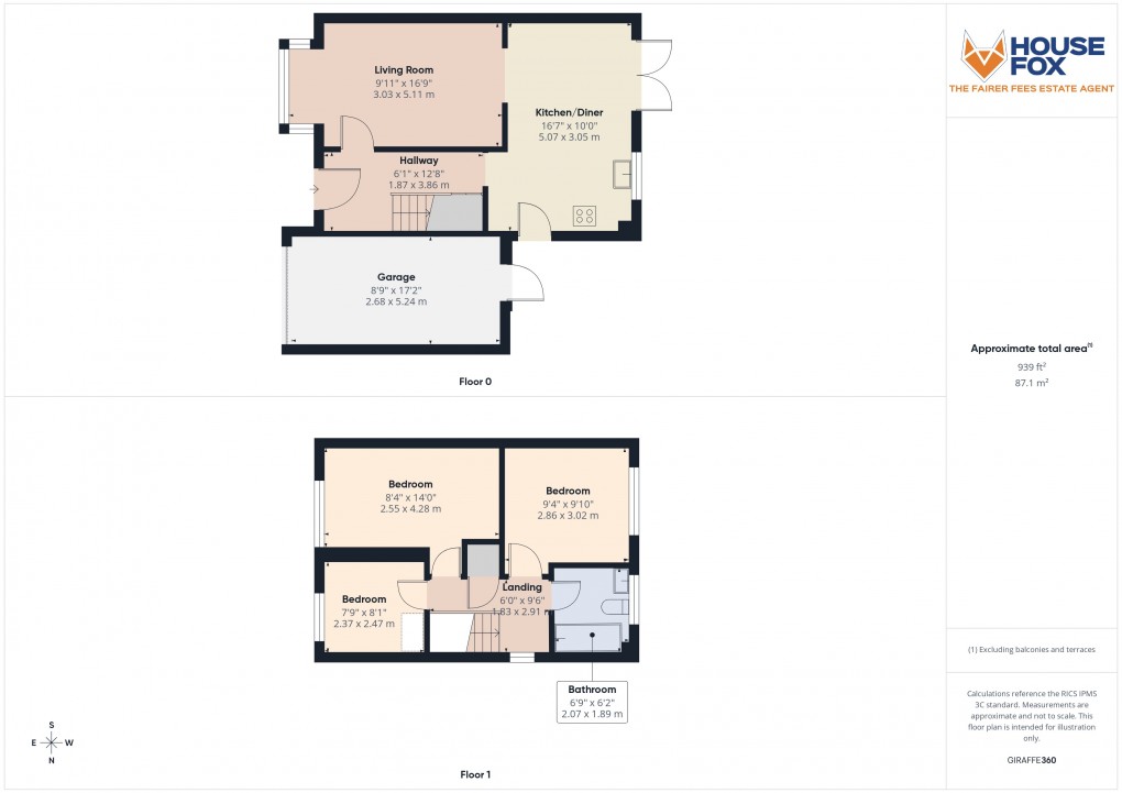 Floorplan for Worle, Weston-Super-Mare, Somerset
