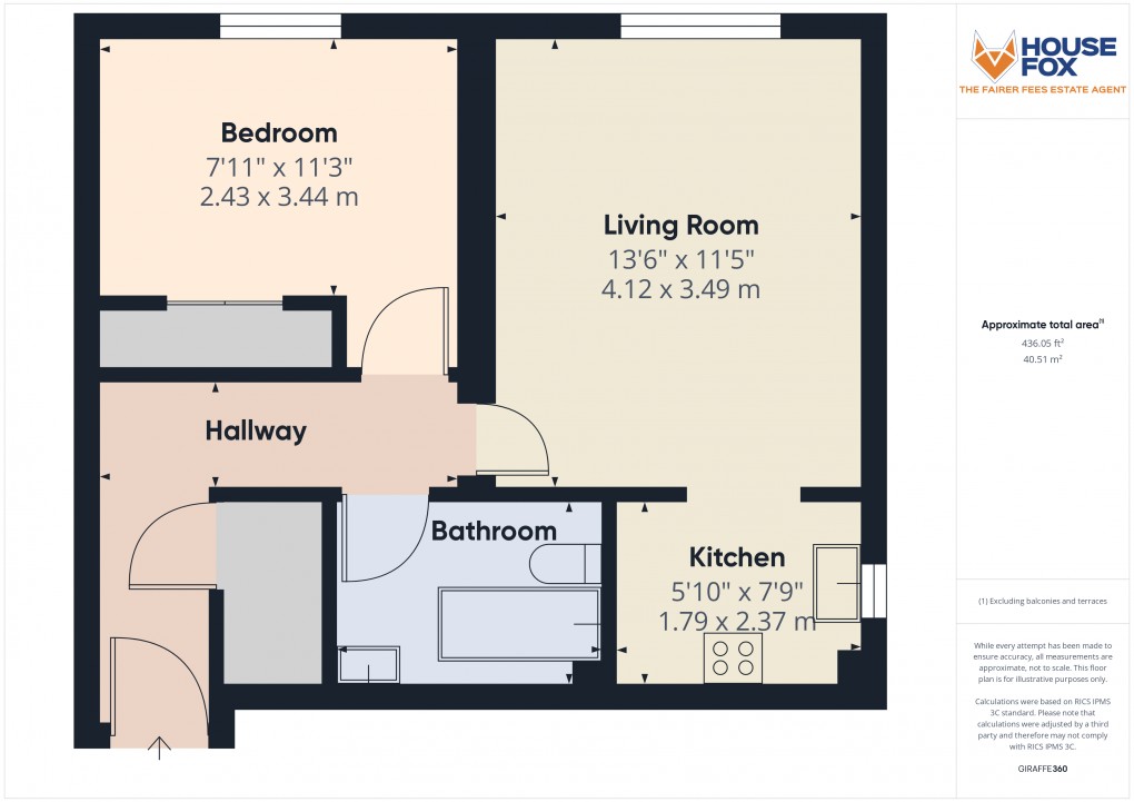 Floorplan for Carlton Street, Weston-Super-Mare, Somerset