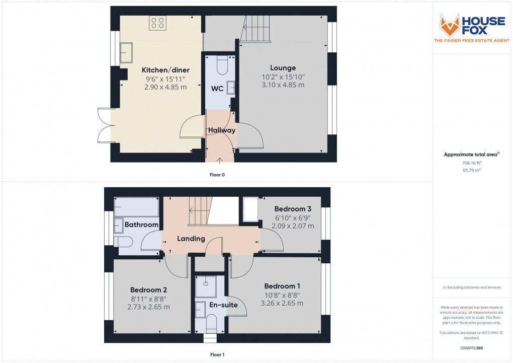 Floorplan for Harvest Lane, West Wick, Weston-Super-Mare, Somerset