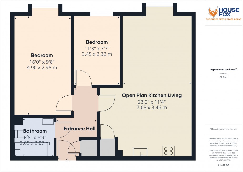 Floorplan for Haywood Village, Weston-Super-Mare, Somerset