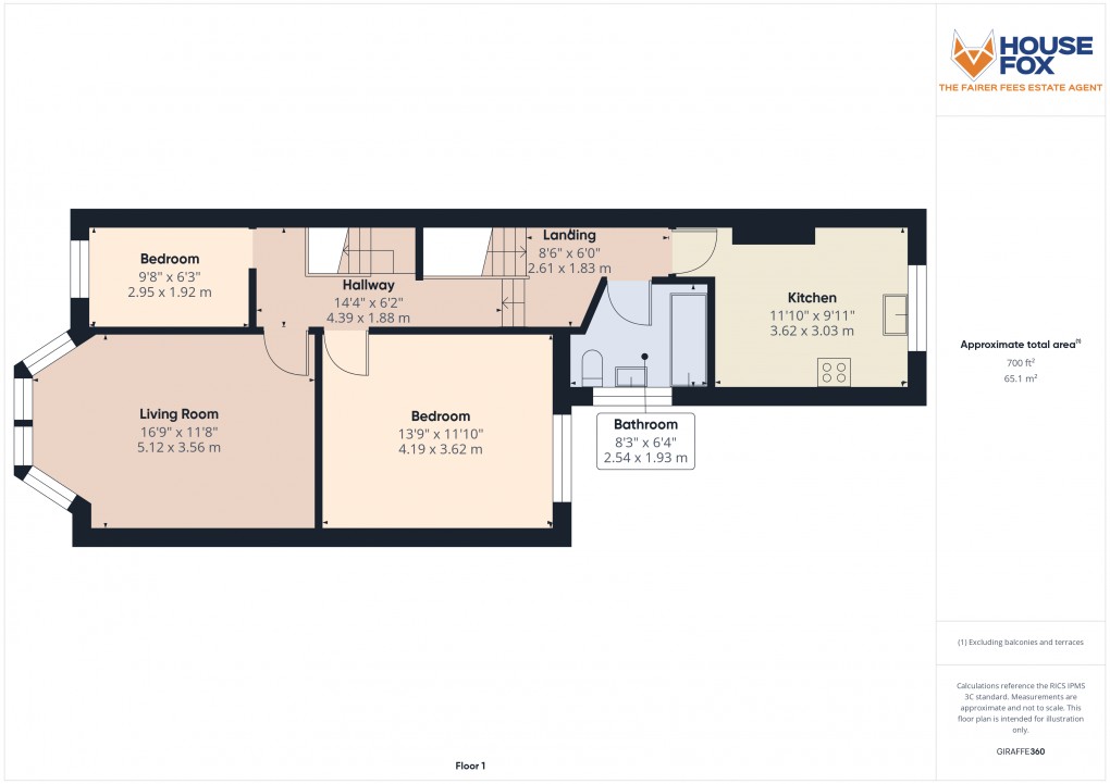 Floorplan for Malvern Road, Weston-Super-Mare, Somerset