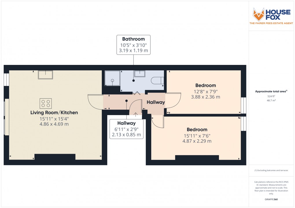 Floorplan for Shrubbery Terrace, Weston-Super-Mare, Somerset
