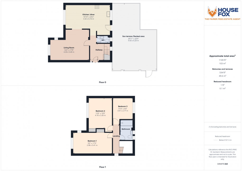 Floorplan for Locking, Weston-Super-Mare, Somerset