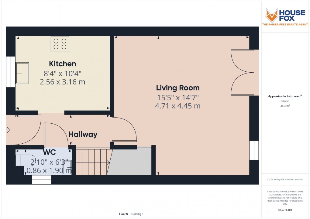 Floorplan for St Georges, Weston-Super-Mare, Somerset