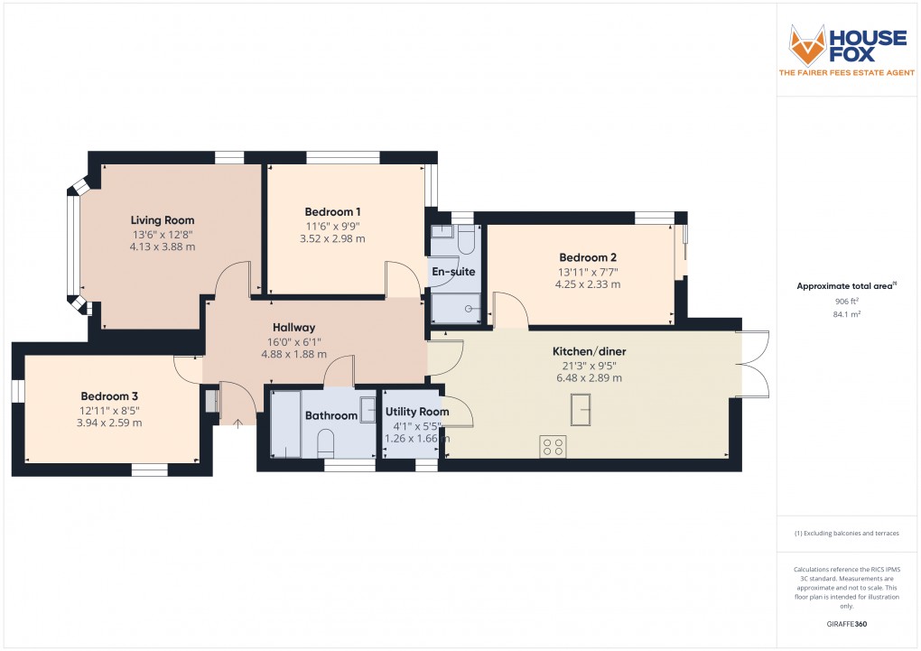 Floorplan for Salisbury Road, Milton Weston-Super-Mare, Somerset