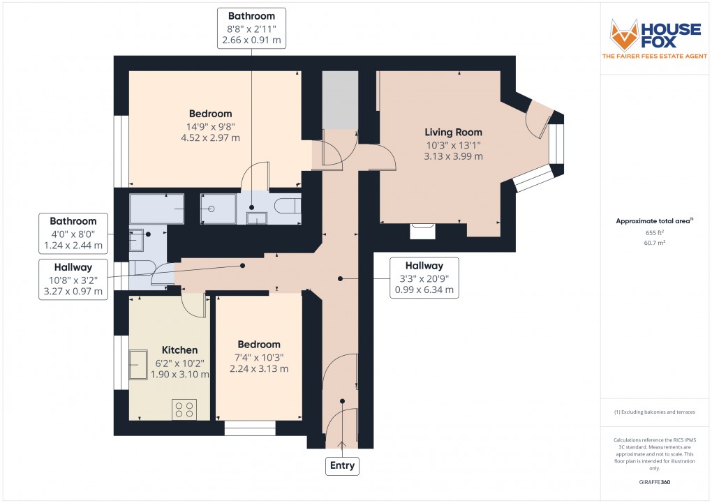 Floorplan for Highbury Road, Weston-Super-Mare, Somerset