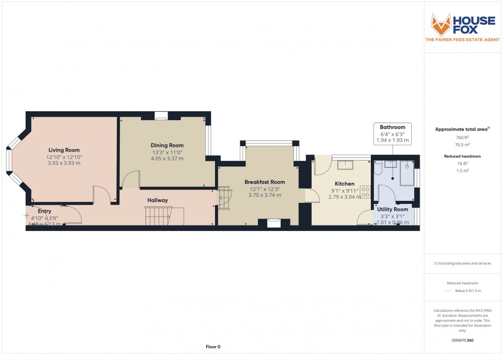 Floorplan for Hatfield Road, Weston-Super-Mare, Somerset