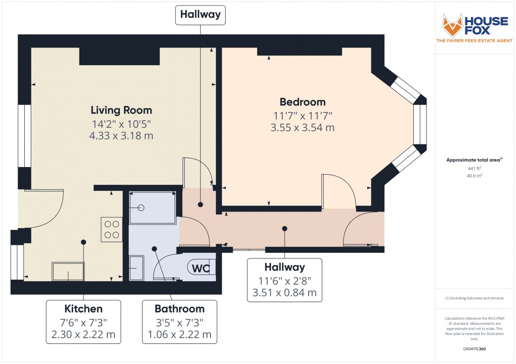 Floorplan for Jubilee Road, Weston-Super-Mare, Somerset