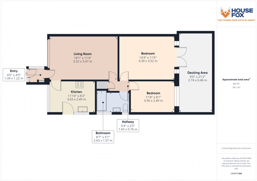 Floorplan for Bleadon Hill, Weston-Super-Mare, Somerset