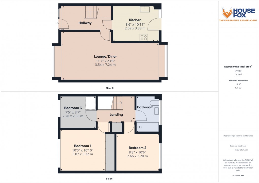Floorplan for Verbena Way, Worle, Weston-Super-Mare, Somerset