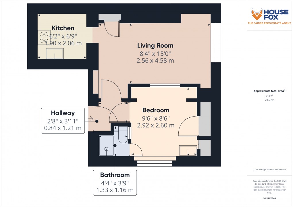 Floorplan for Queens Road, Weston-Super-Mare, Somerset