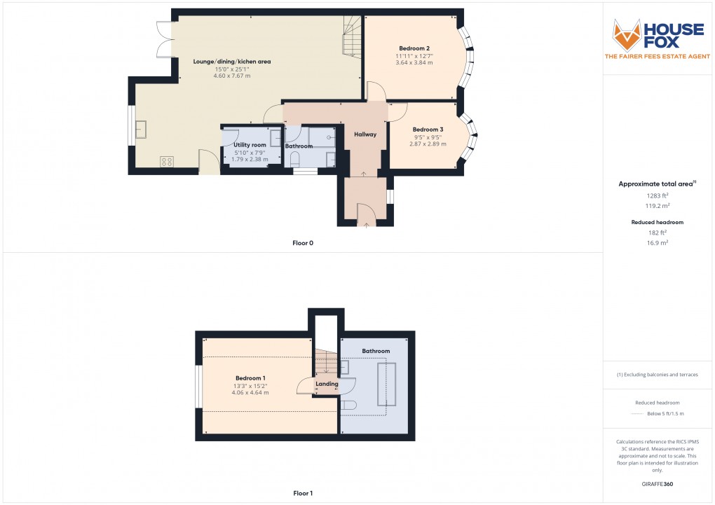 Floorplan for Baytree Road, Milton Hillside, Weston-Super-Mare, Somerset