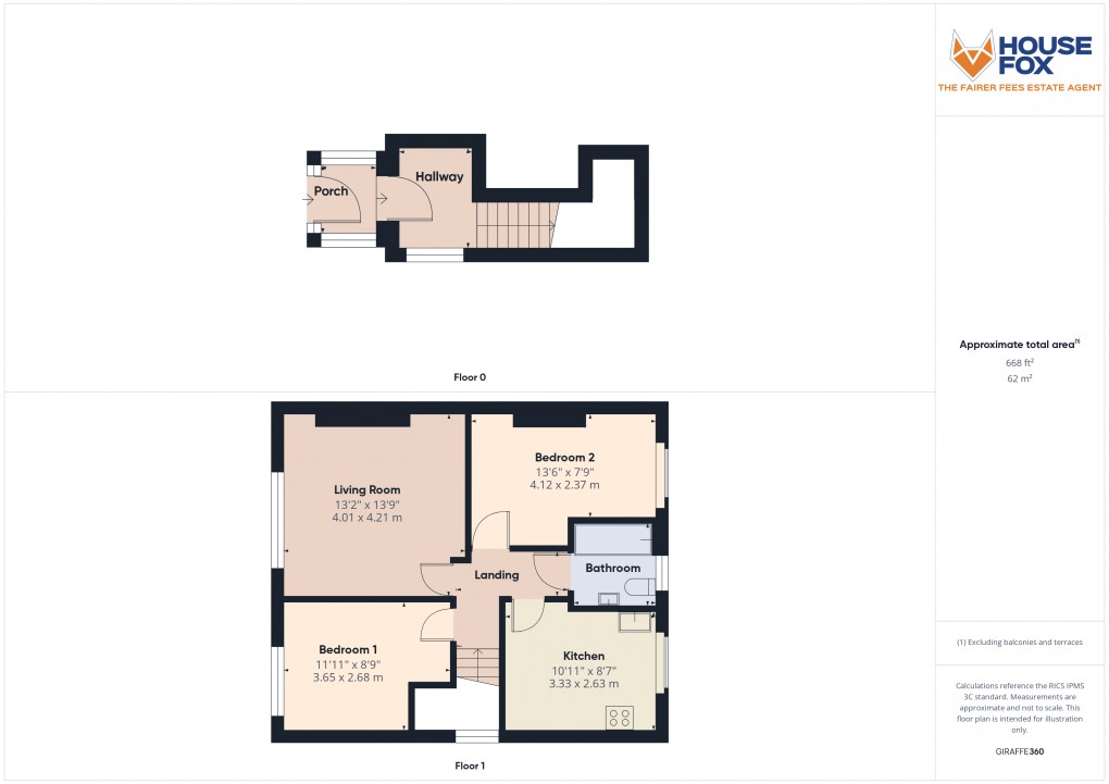 Floorplan for Ashcombe Road, Weston-Super-Mare, Somerset