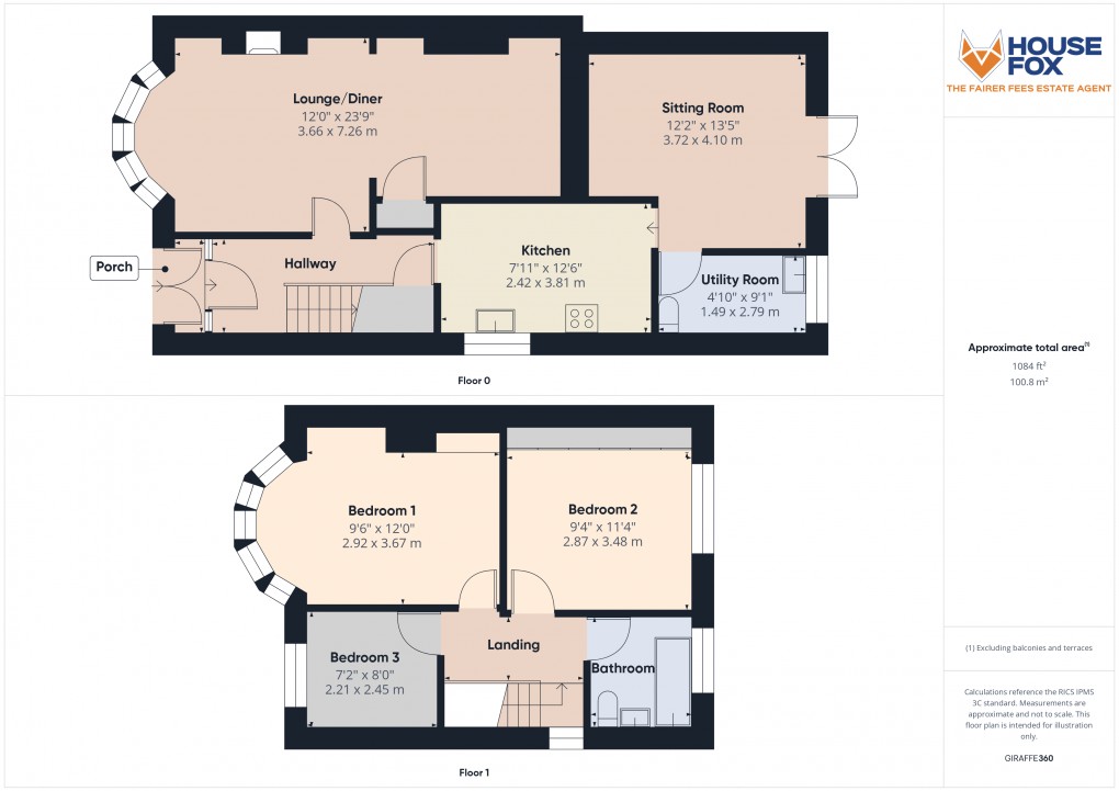 Floorplan for Locking Road, Weston-Super-Mare, Somerset