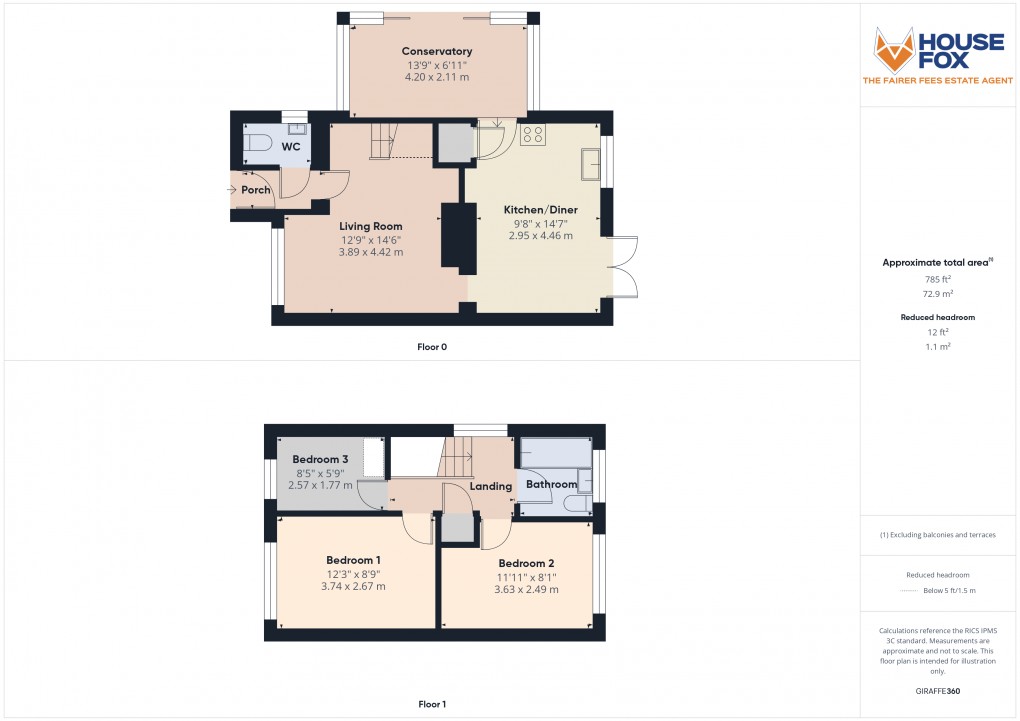 Floorplan for Fowey Road, Weston-Super-Mare, Somerset