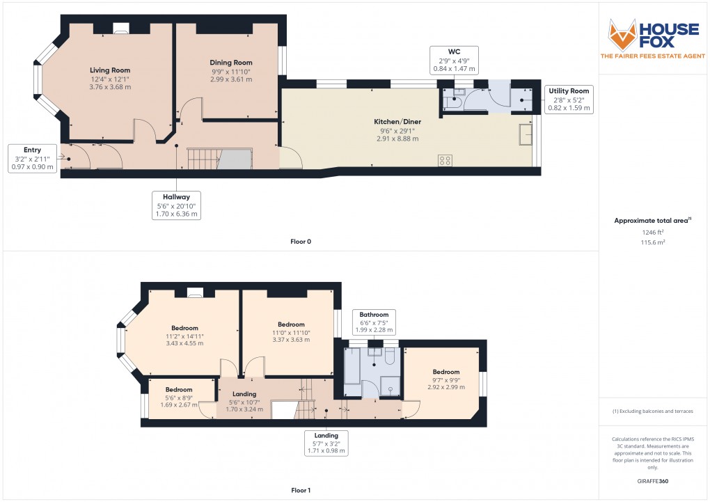 Floorplan for Brighton Road, Weston-Super-Mare, Somerset