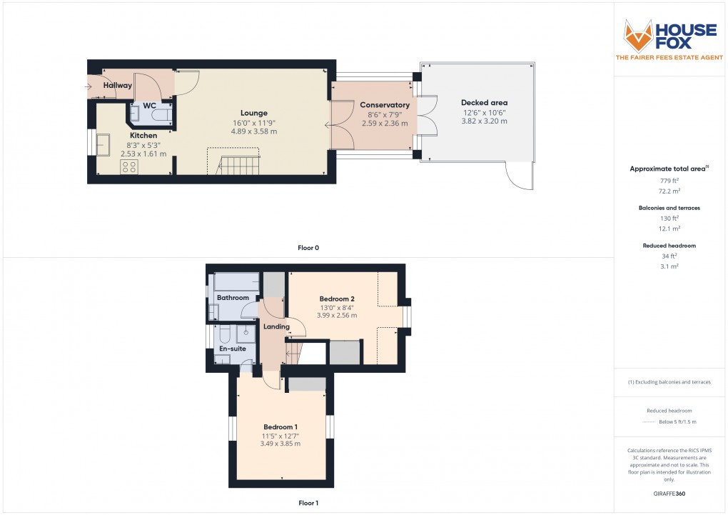 Floorplan for St Georges, Weston-Super-Mare, Somerset