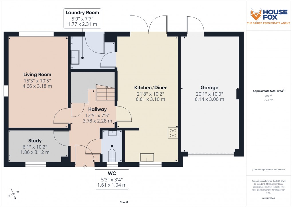 Floorplan for Lympsham, Weston-Super-Mare, Somerset
