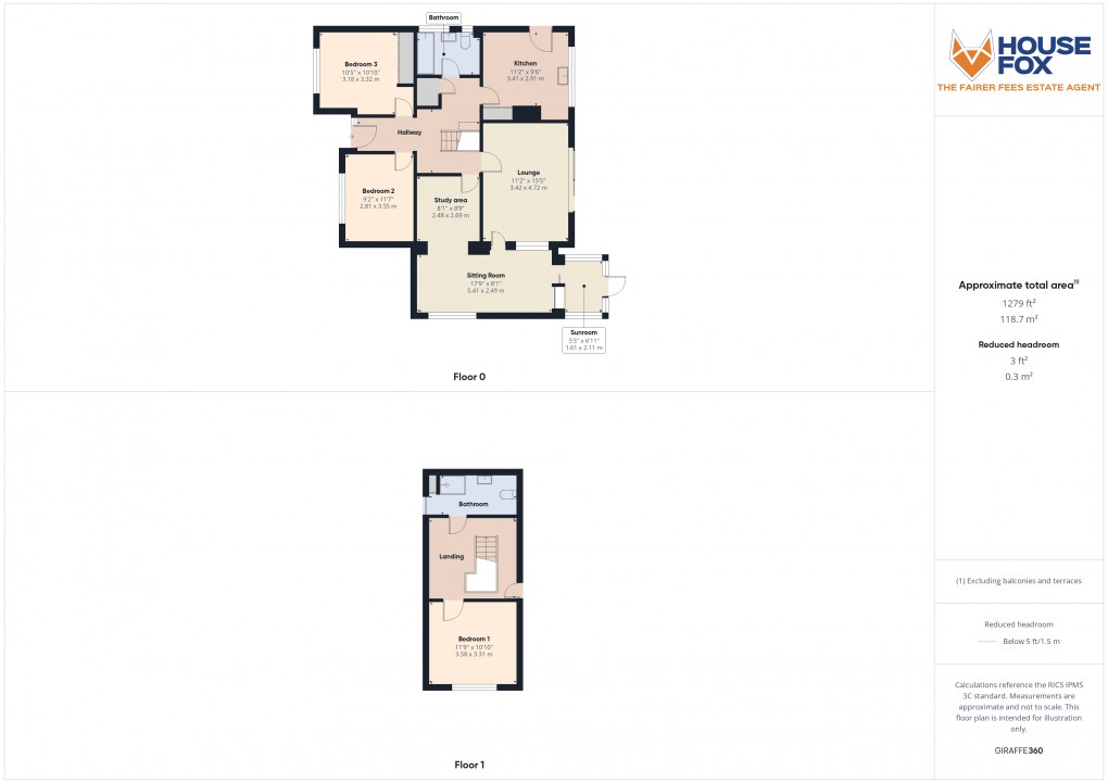 Floorplan for Locking, Weston-Super-Mare, Somerset