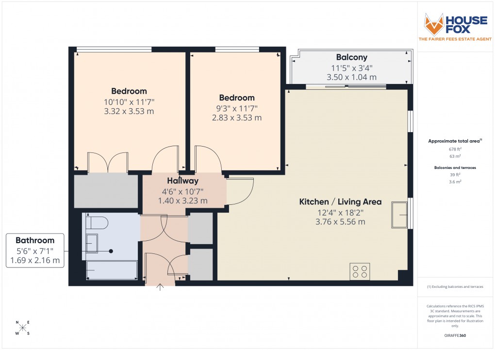 Floorplan for Bishop Path, Locking Parklands, Weston-Super-Mare, Somerset