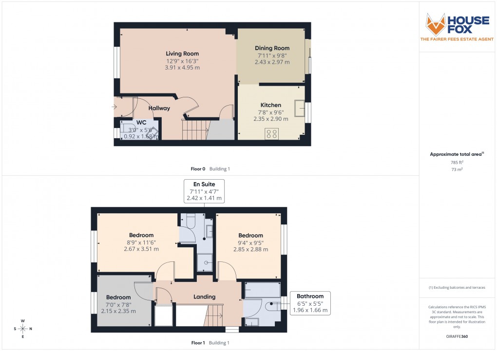 Floorplan for Hestercombe Close, Weston Village, Weston-Super-Mare, Somerset