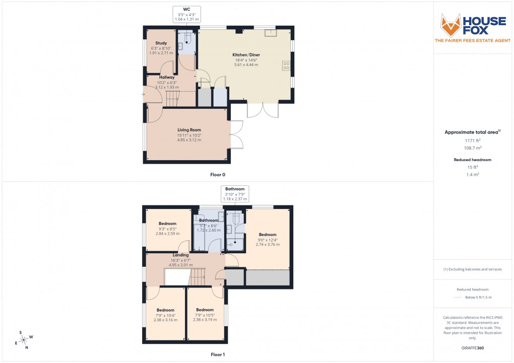 Floorplan for Hutton, Weston-Super-Mare, Somerset
