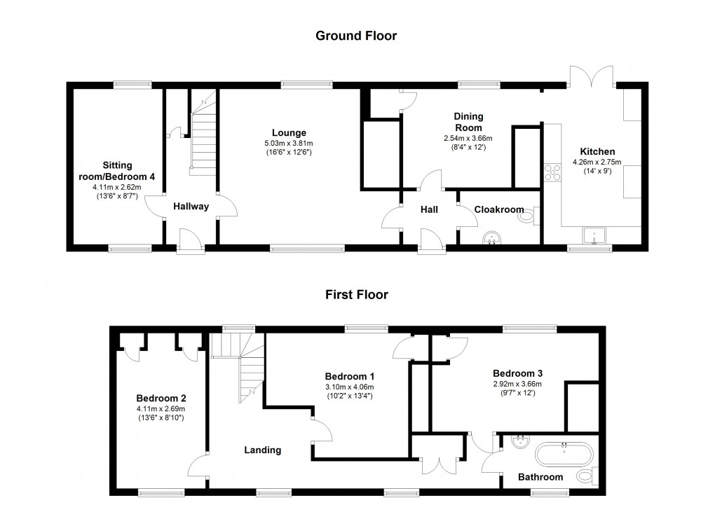 Floorplan for Worle, Weston-Super-Mare, Somerset