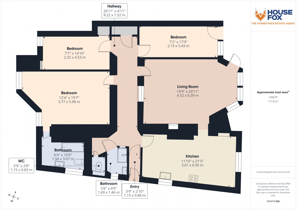 Floorplan for South Road, Weston-Super-Mare, Somerset