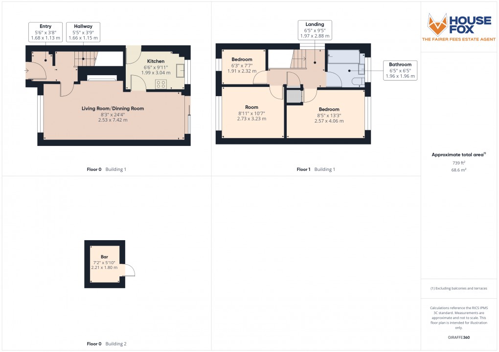 Floorplan for Worle, Weston-Super-Mare, Somerset
