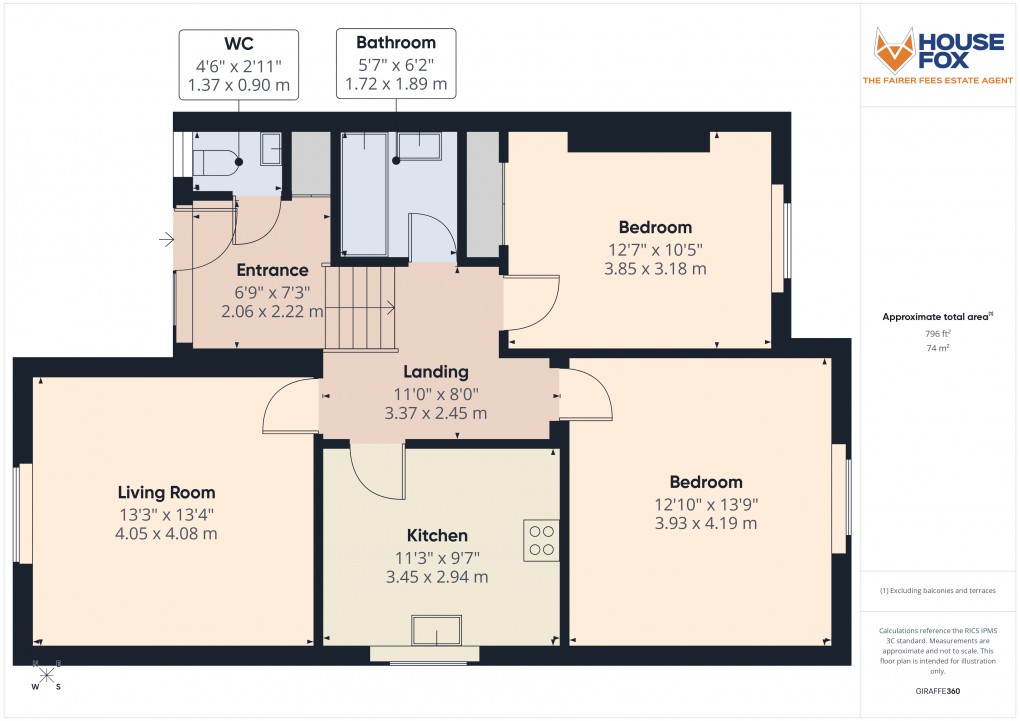 Floorplan for Bristol Road Lower, Weston-Super-Mare, Somerset