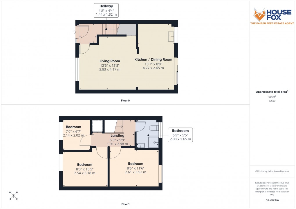 Floorplan for Worle, Weston-Super-Mare, Somerset
