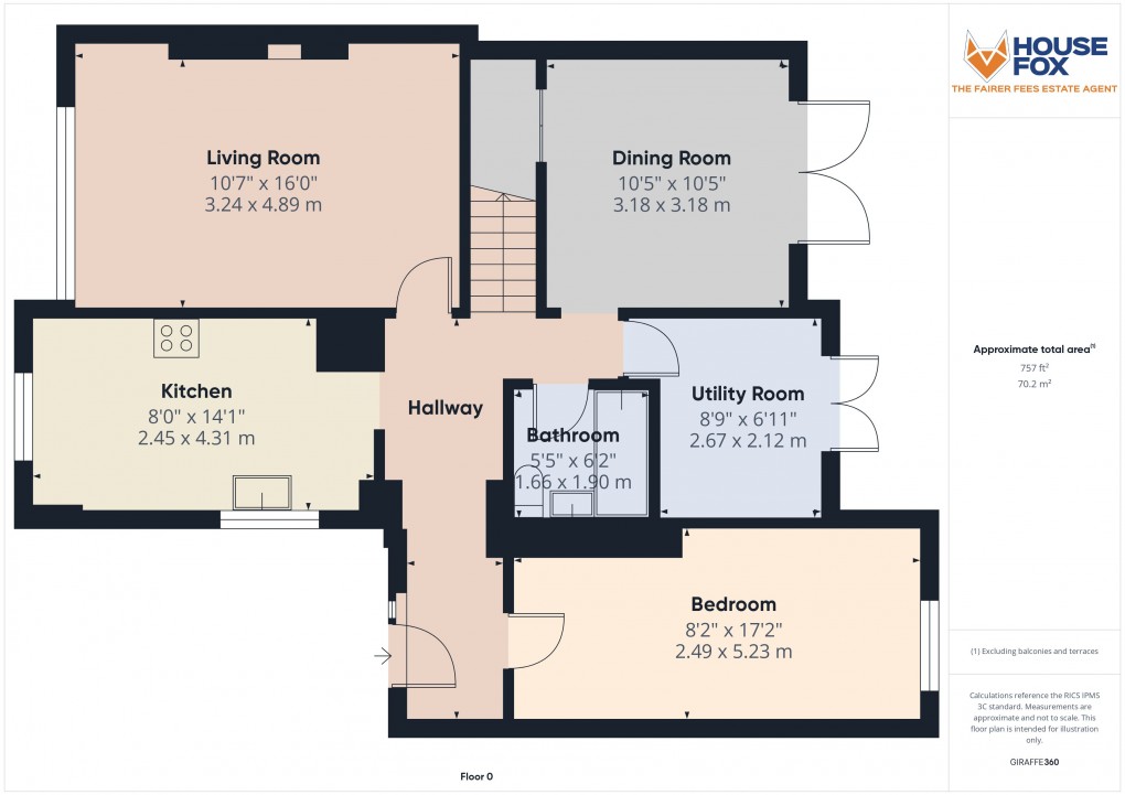 Floorplan for Garsdale Road, Weston-Super-Mare, Somerset