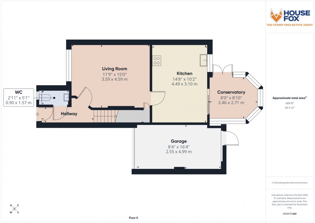 Floorplan for Plum Tree Road, Weston-Super-Mare, Somerset