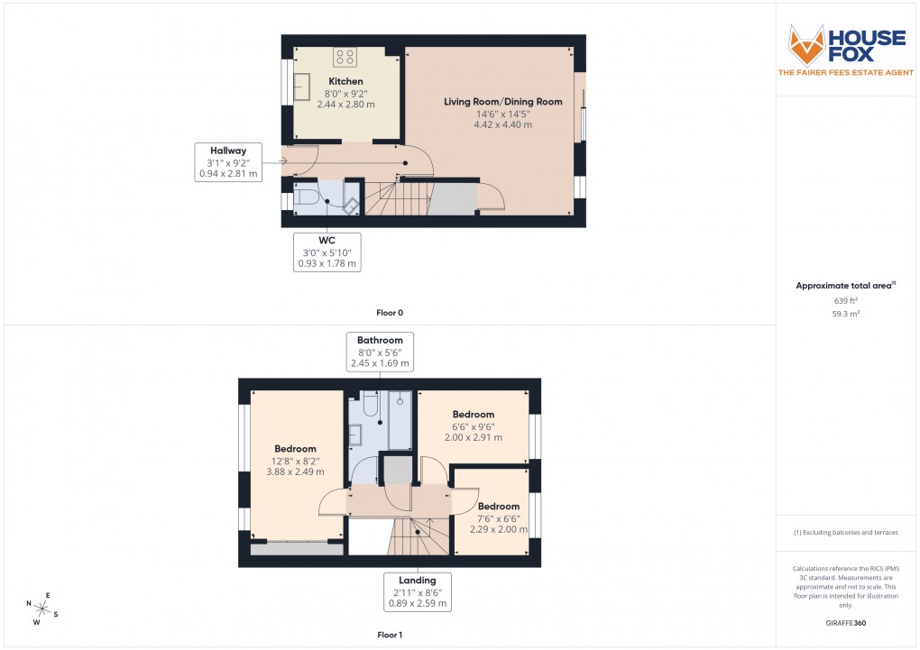 Floorplan for Wick St Lawrence, Weston-Super-Mare, Somerset
