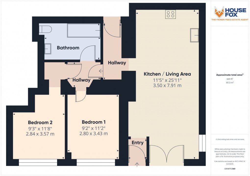 Floorplan for Kew Road, Weston-Super-Mare, Somerset